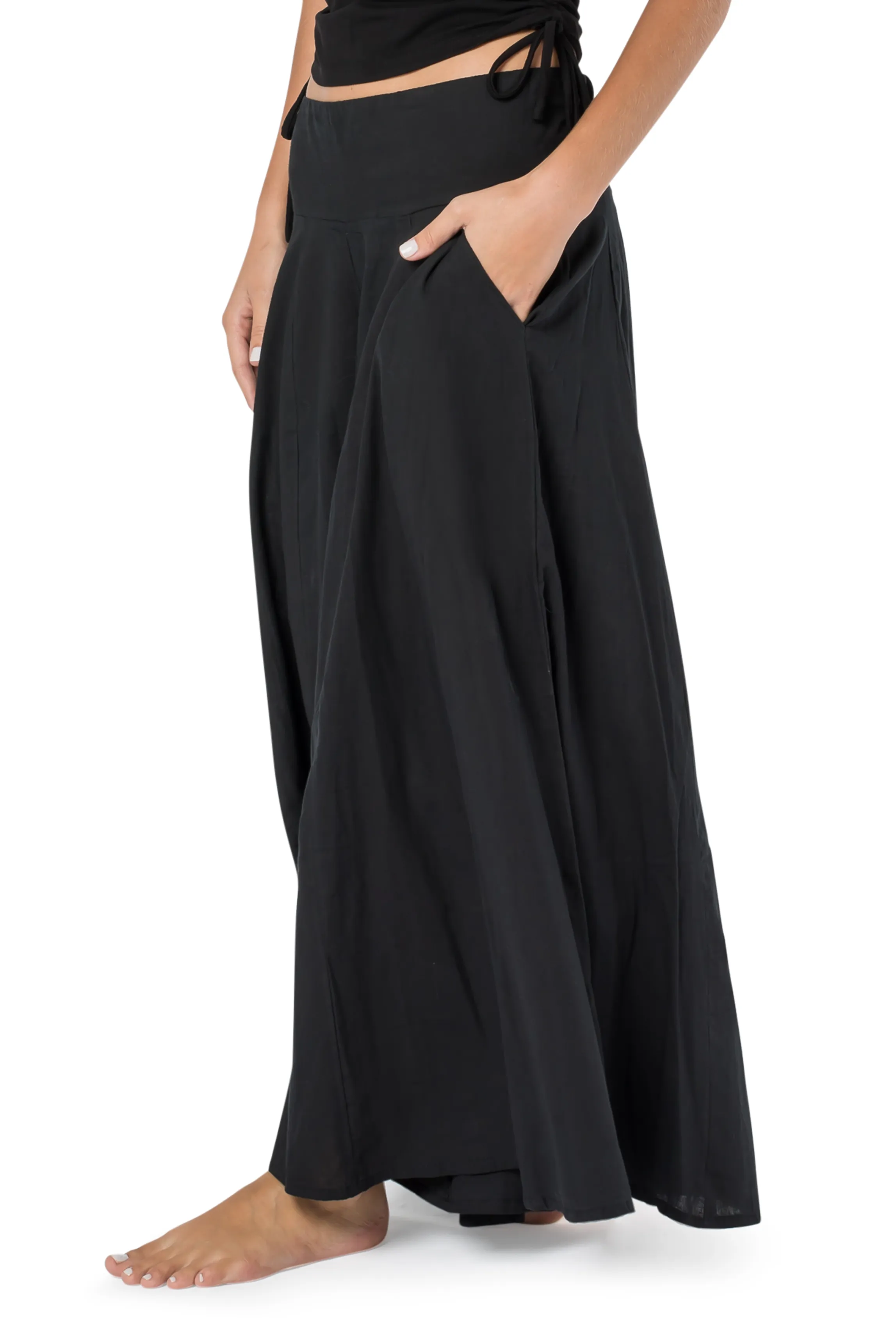 AIKIDO LOOSE SKIRT PANTS
