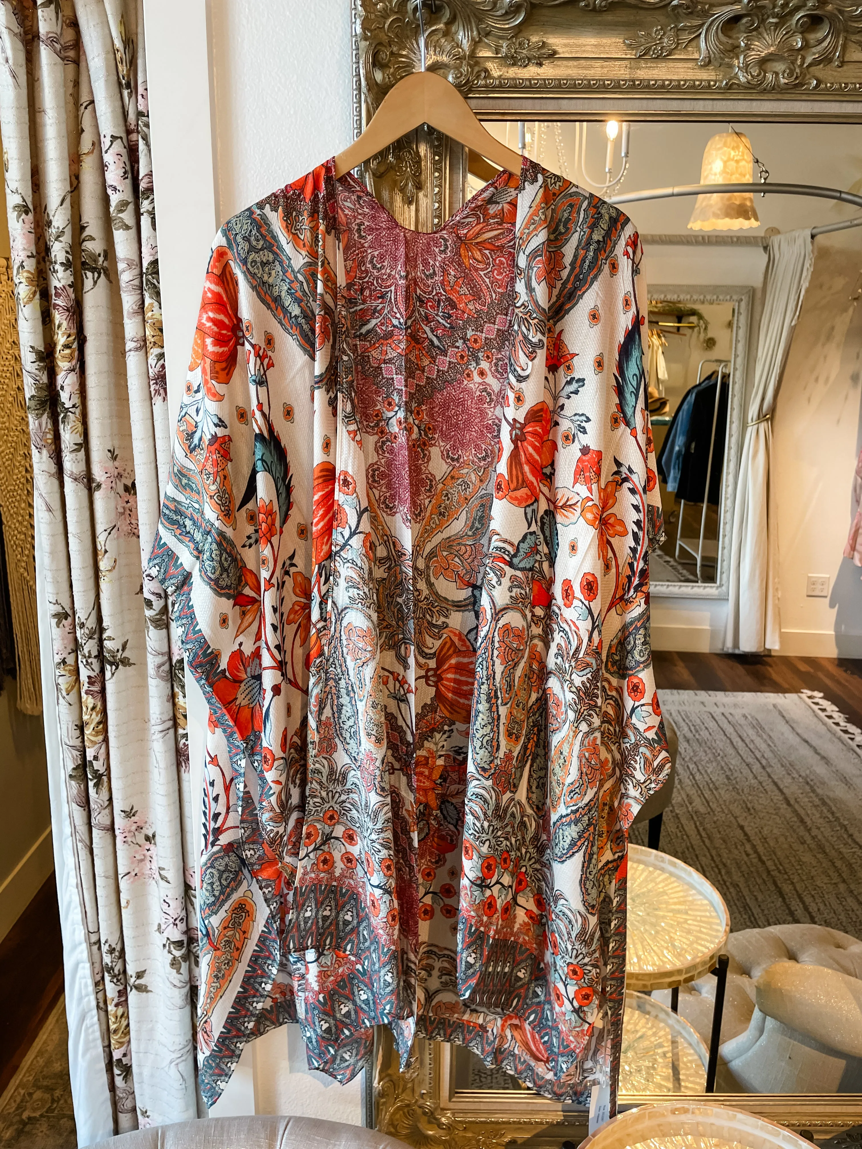 Alabaster Jacquard Kimono