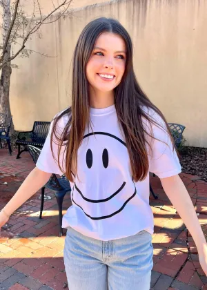 All Smiles Here Tee - White