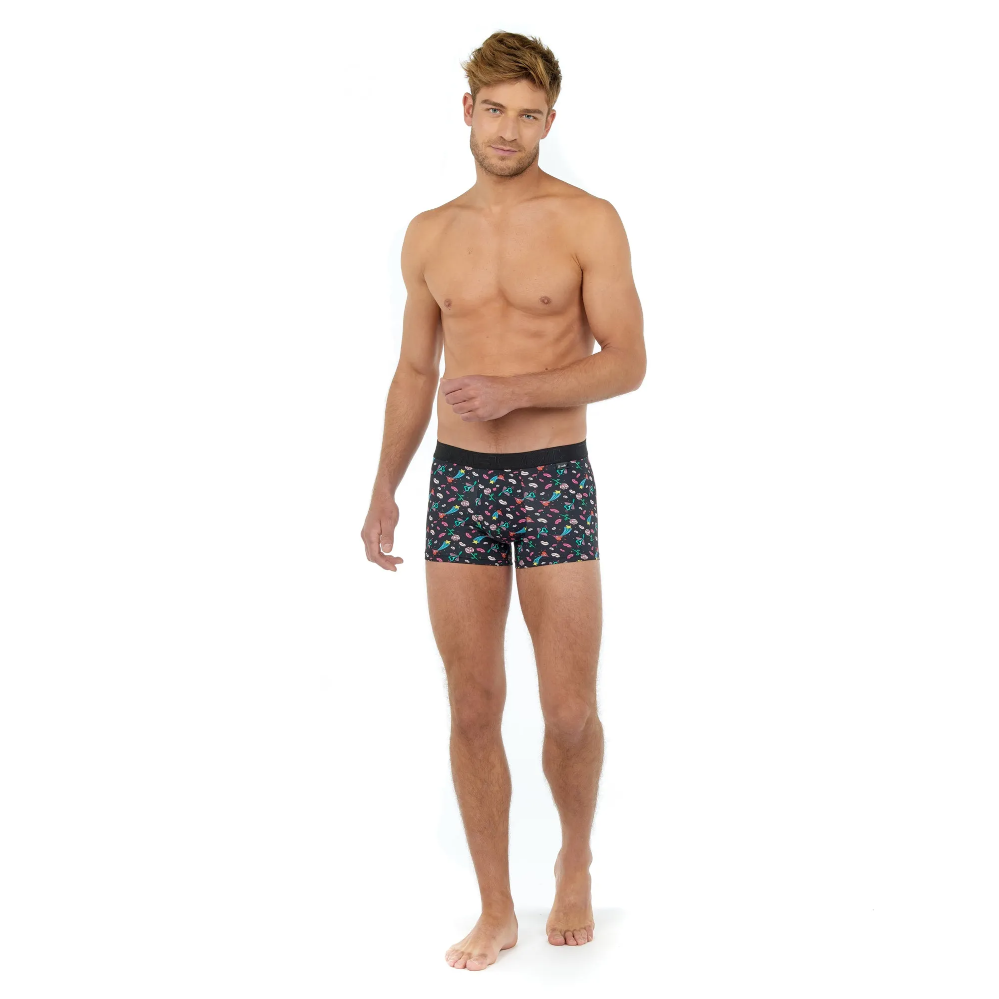 Amour Boxer Briefs | Black Print 402507-I004