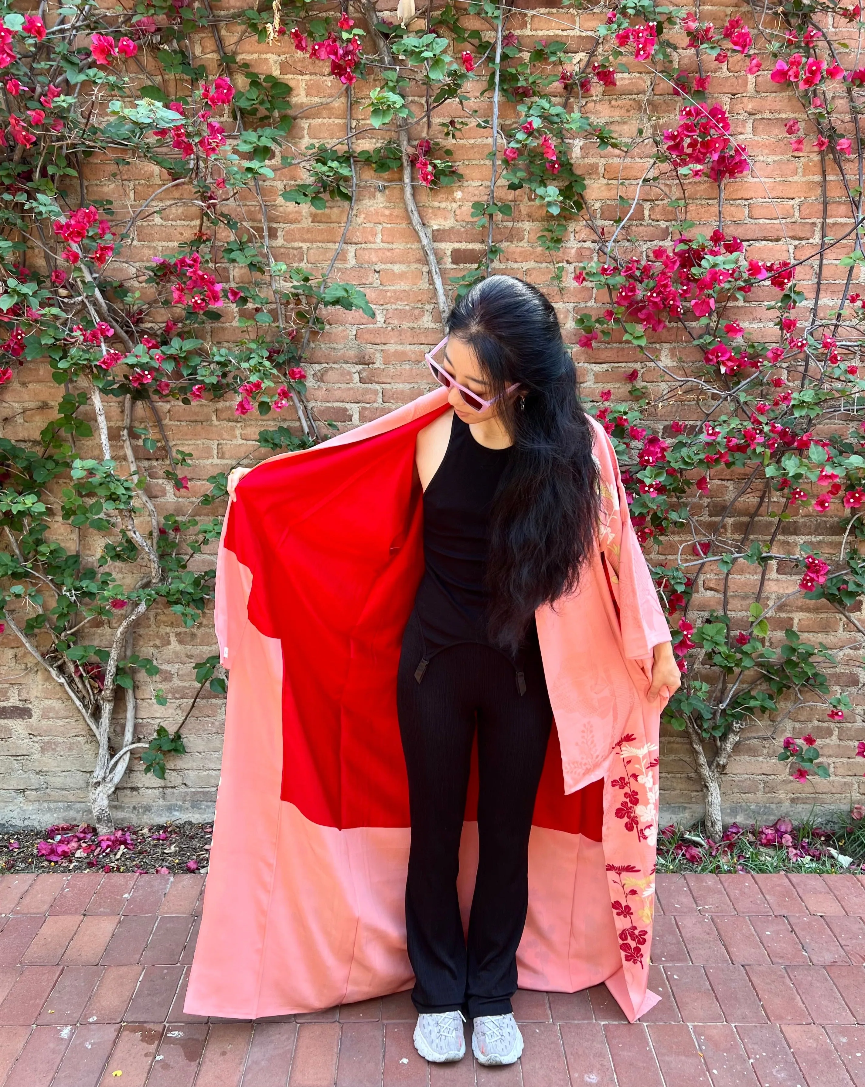 ANTIQUE KIMONO・MOMOIRO 桃色