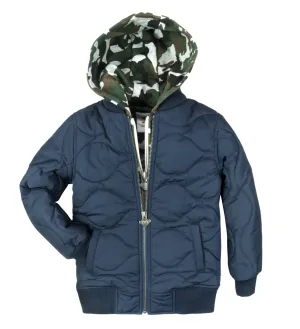Appaman - BX Bomber Jacket in Denim Blue