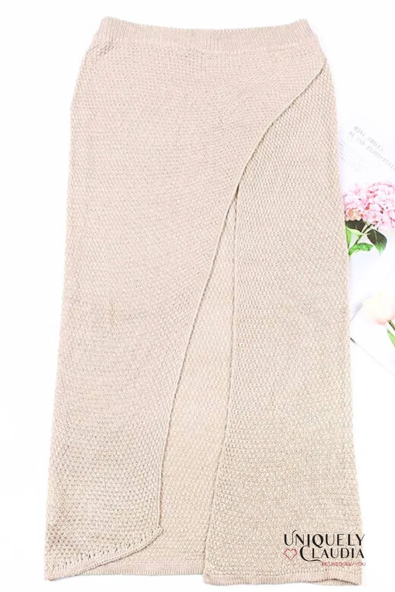 Ariel Knit Swimwear Cover Up Skirt Set
