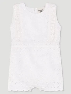 Baby Girls Broderie Fashion Romper