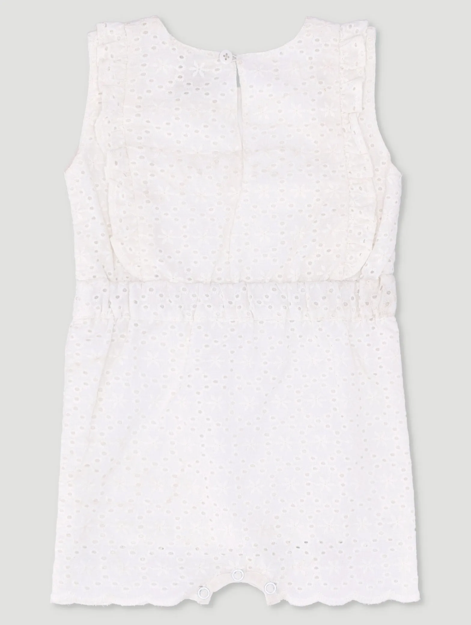 Baby Girls Broderie Fashion Romper
