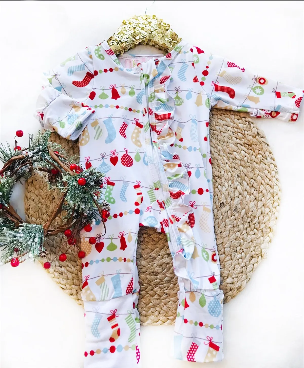 Baby Stocking Holiday Zipper Convertible Sleepers