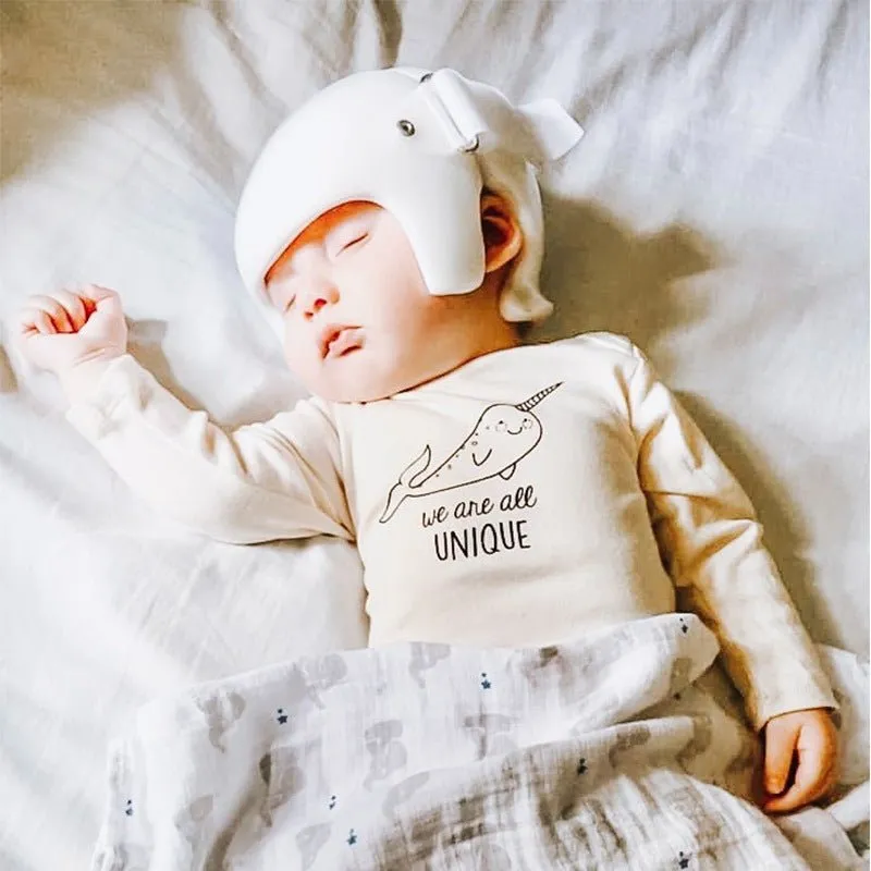 Baby's Letter Print Long-sleeve Bodysuit Romper