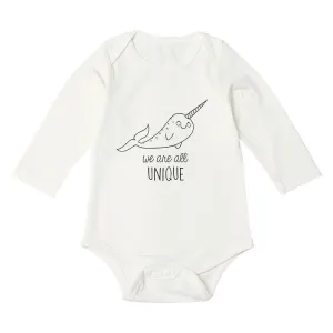 Baby's Letter Print Long-sleeve Bodysuit Romper
