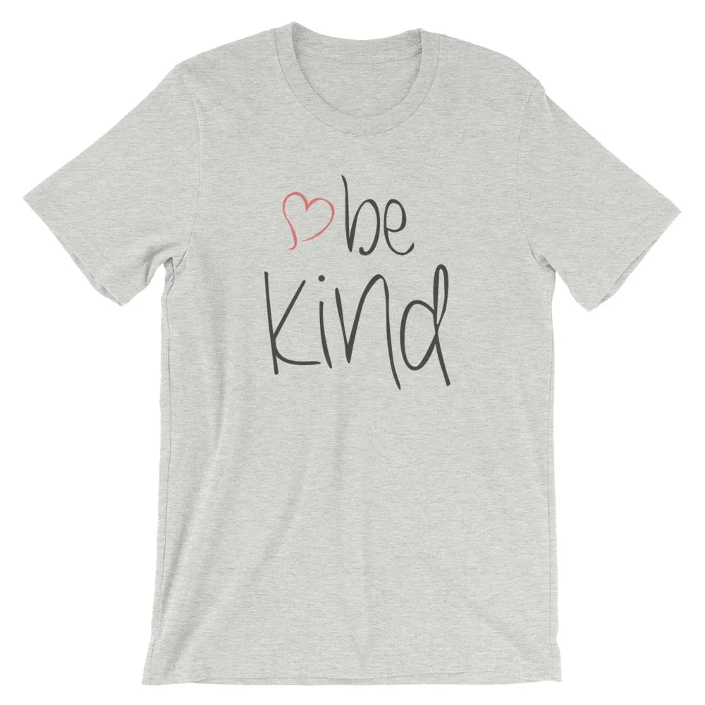 be kind Heart Cotton T-Shirt - Light Colors