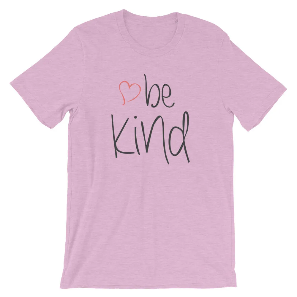 be kind Heart Cotton T-Shirt - Light Colors