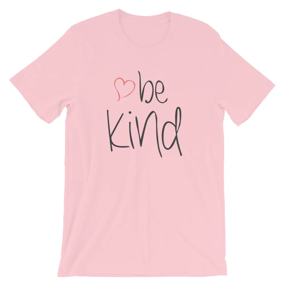 be kind Heart Cotton T-Shirt - Light Colors