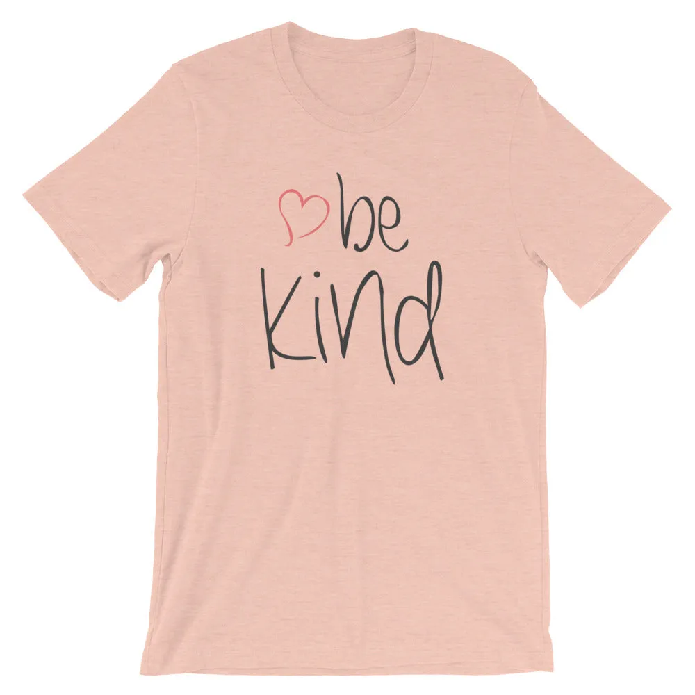 be kind Heart Cotton T-Shirt - Light Colors
