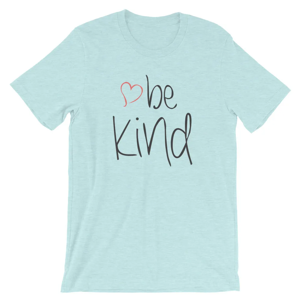 be kind Heart Cotton T-Shirt - Light Colors