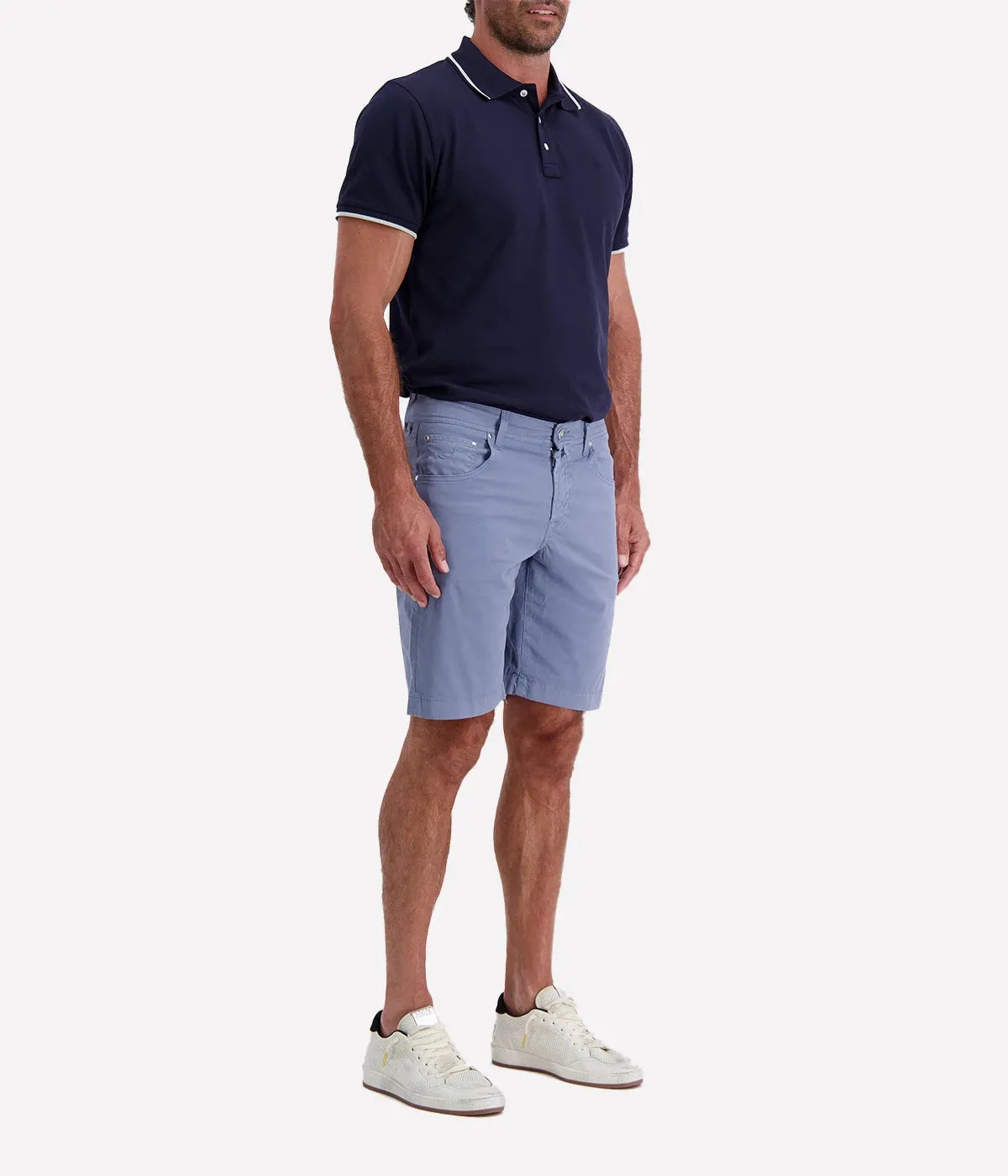 Bermuda 5 Pkt Slim Fit Nicolas in Azure