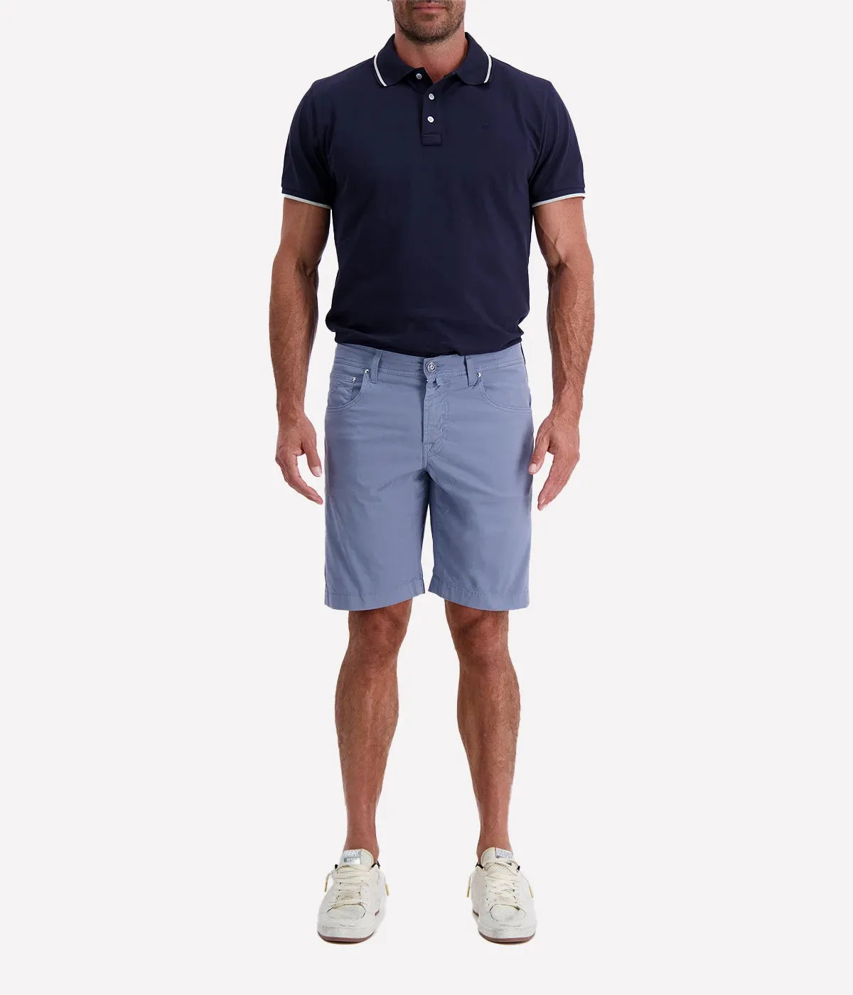 Bermuda 5 Pkt Slim Fit Nicolas in Azure