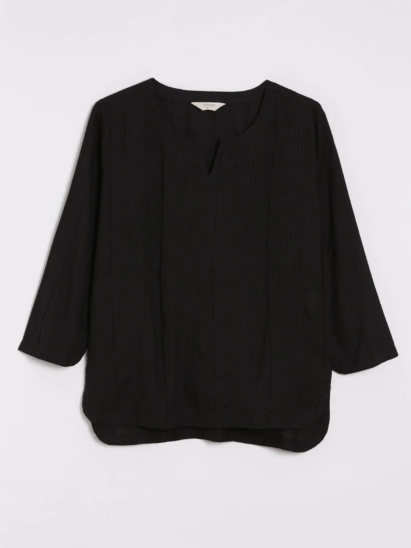 Black Everyday Cotton Top