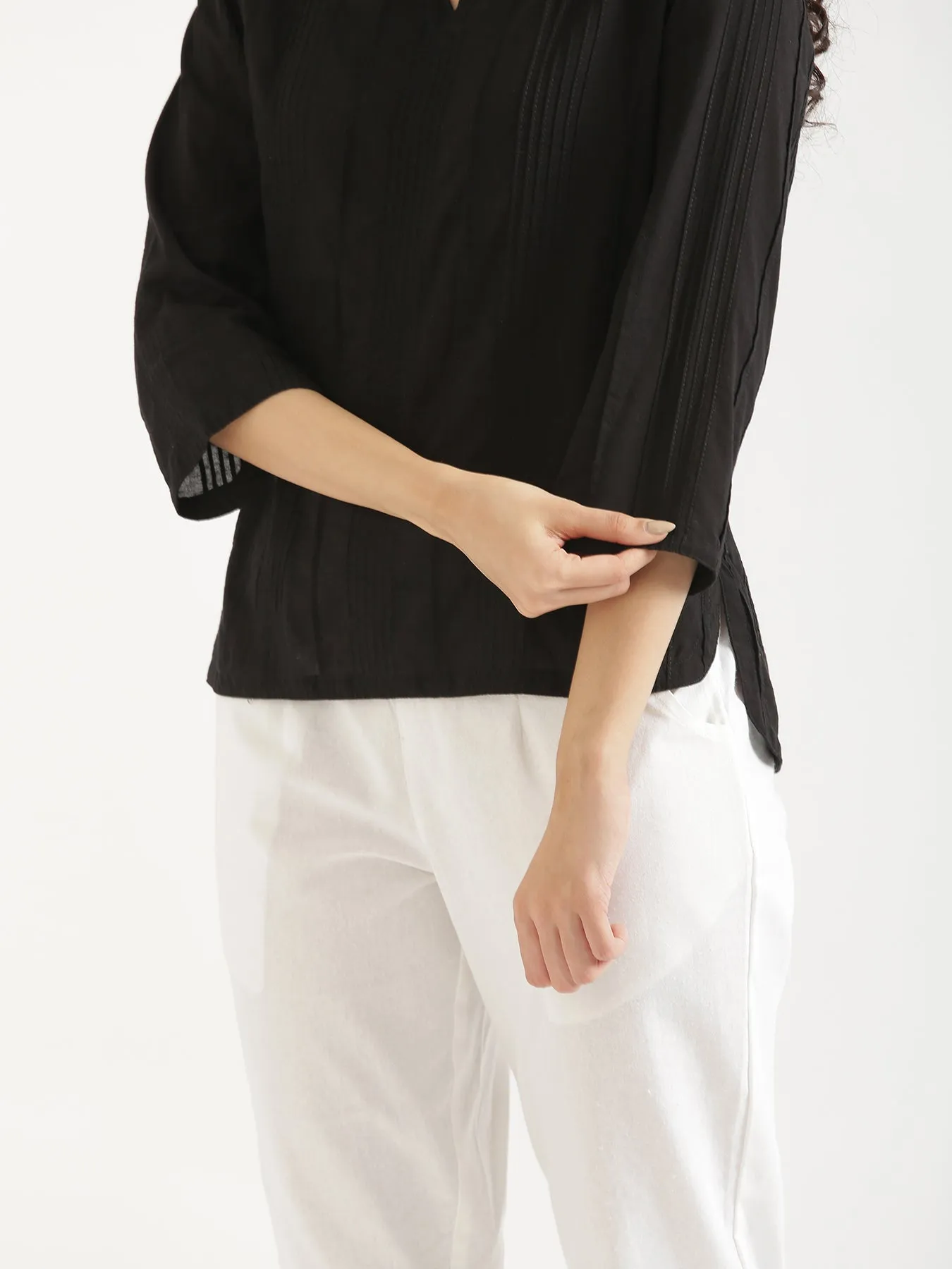 Black Everyday Cotton Top