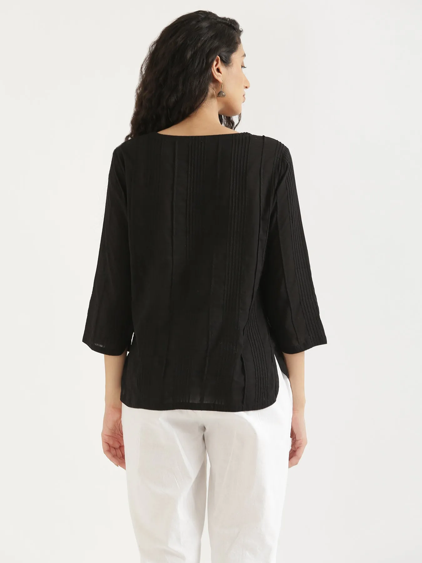 Black Everyday Cotton Top