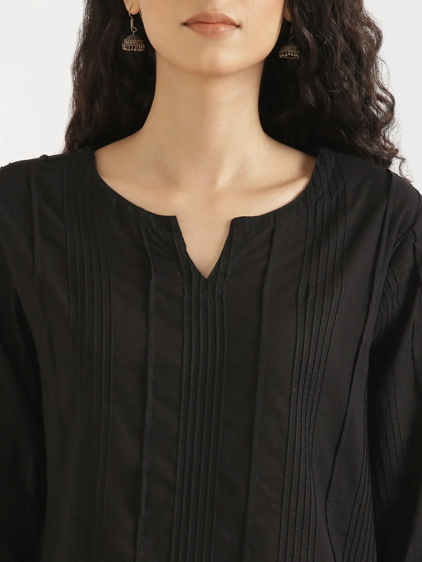 Black Everyday Cotton Top