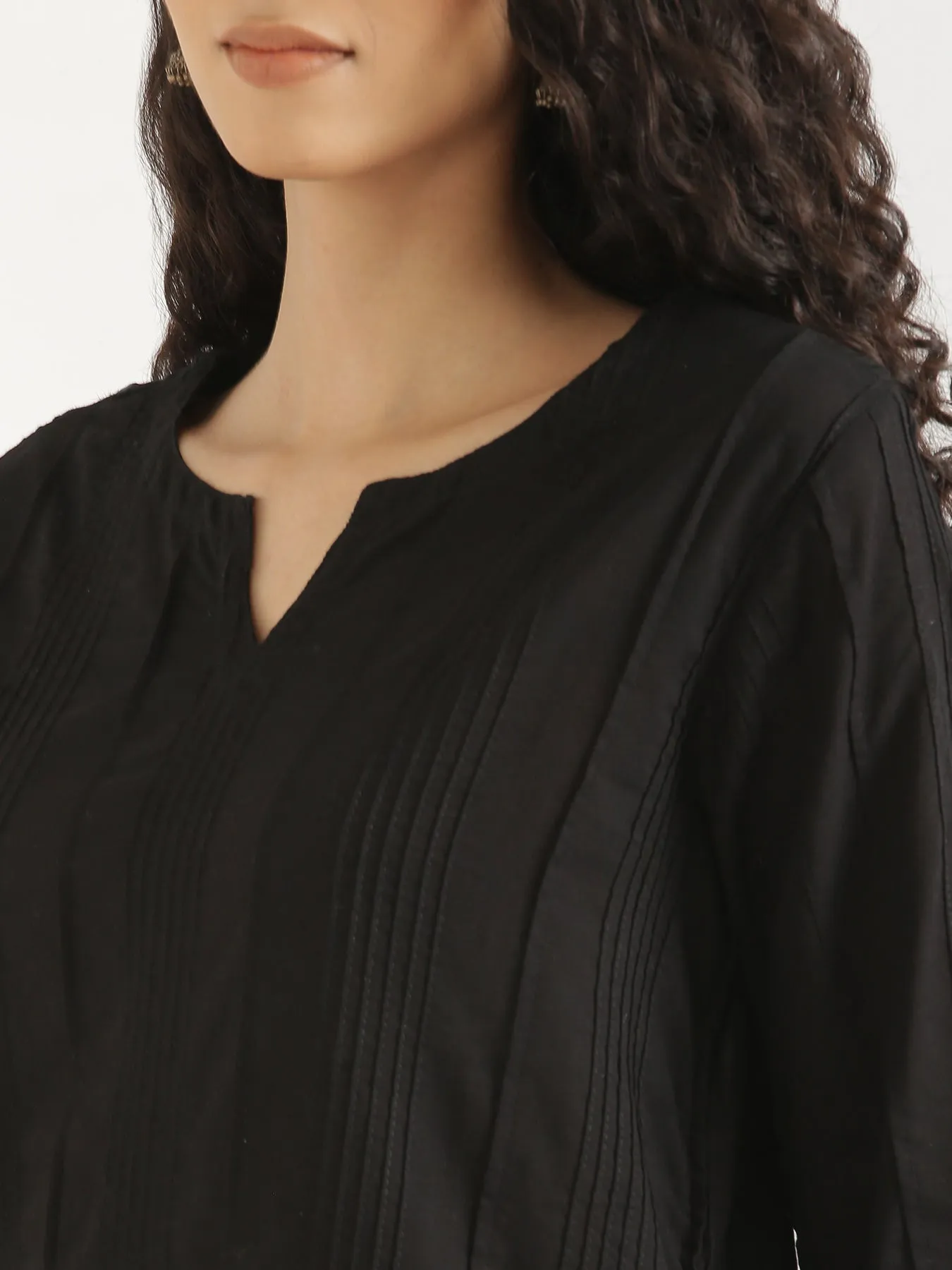 Black Everyday Cotton Top