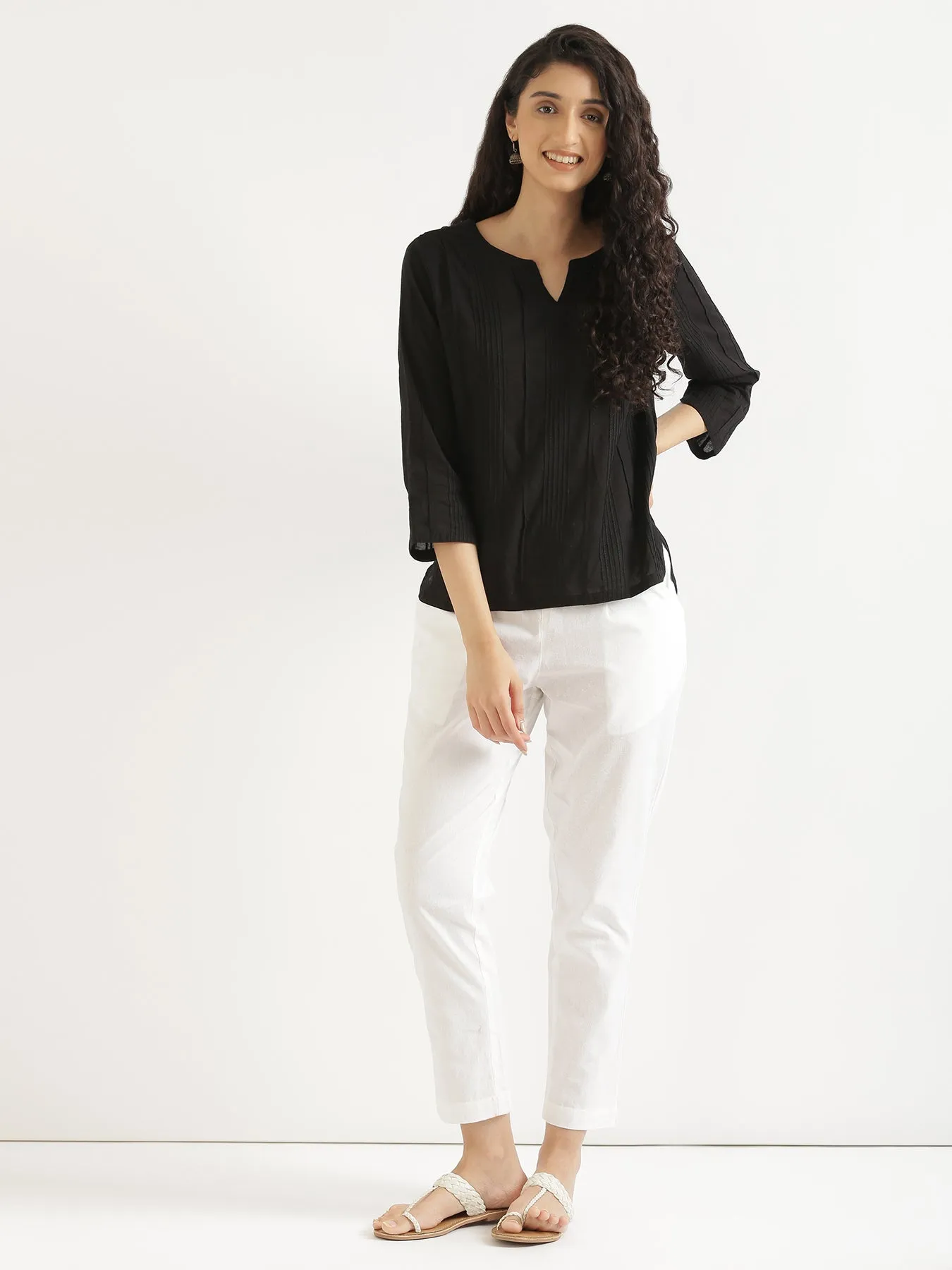 Black Everyday Cotton Top