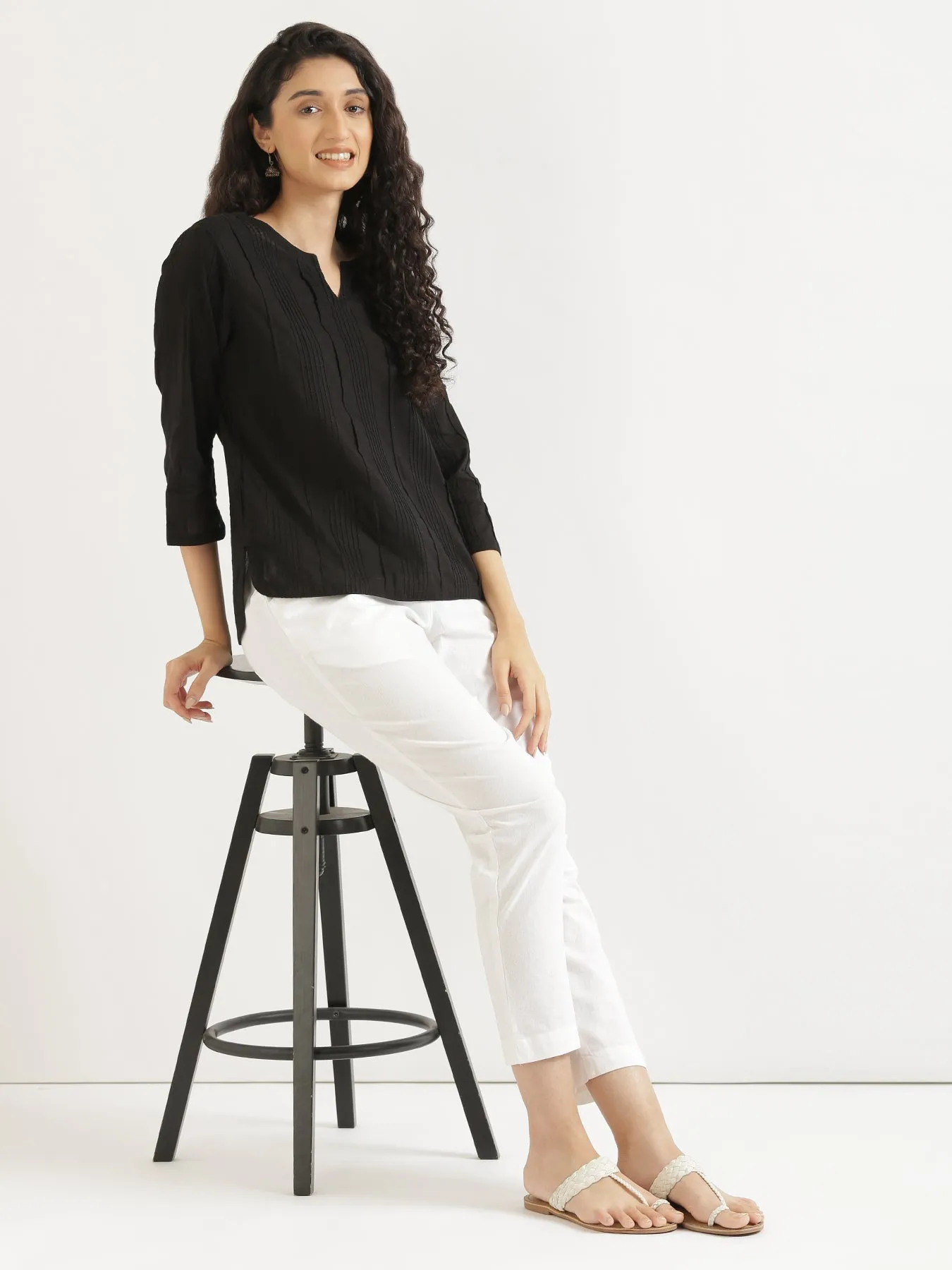 Black Everyday Cotton Top