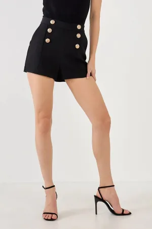 Button Detail Shorts