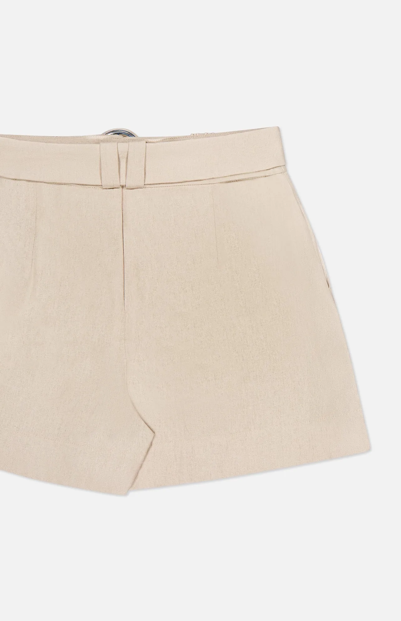 Candy Linen High-rise Crochet Short