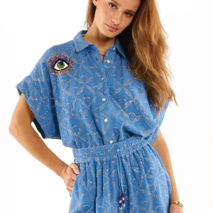 CELINE Shorts Blue