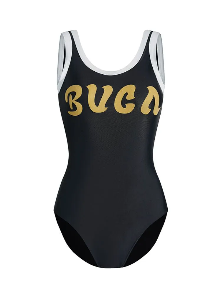 Chic Monogram One-Piece Swimsuit - Women's