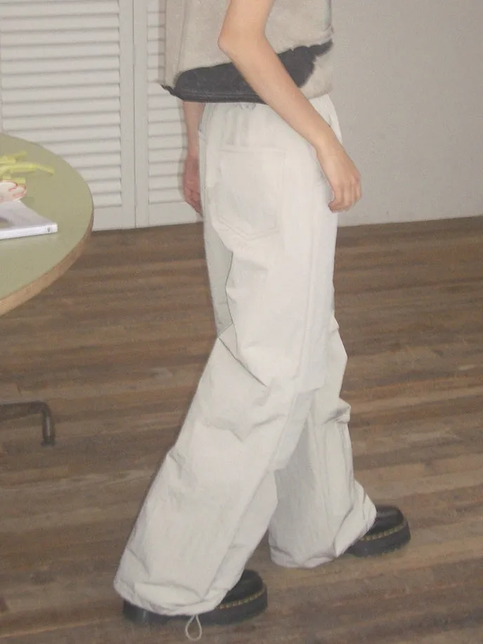 Drawstring Straight Loose Casual Cargo-Pants