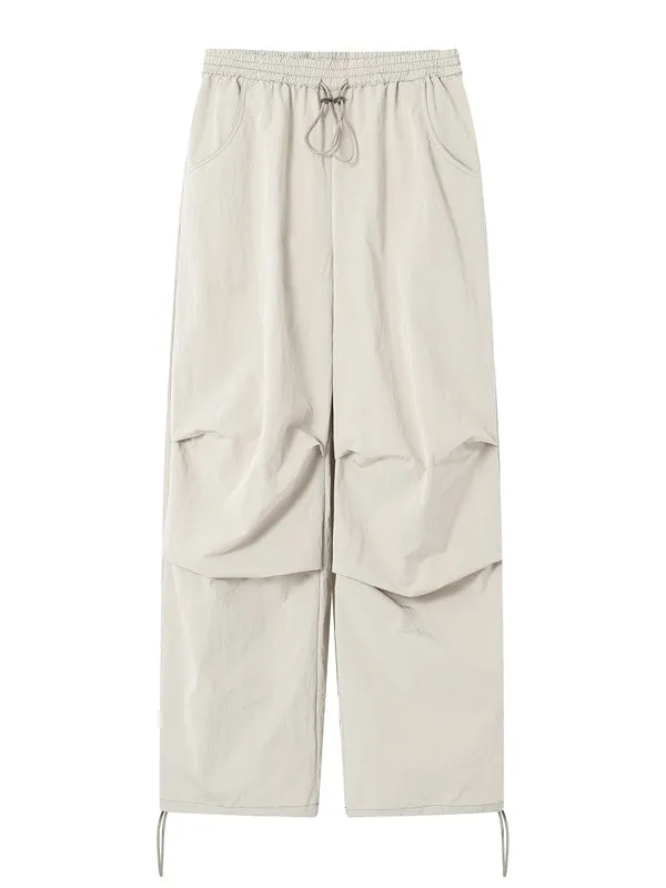 Drawstring Straight Loose Casual Cargo-Pants
