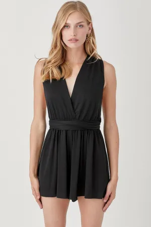 Halter Neck Banded Knit Romper *Online Only*