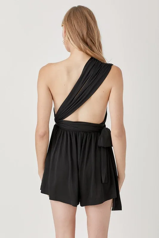 Halter Neck Banded Knit Romper *Online Only*