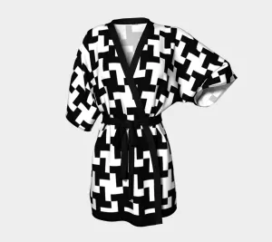 Houndstooth Kimono Robe