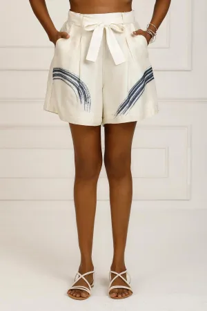 Indigo High Waist Shorts