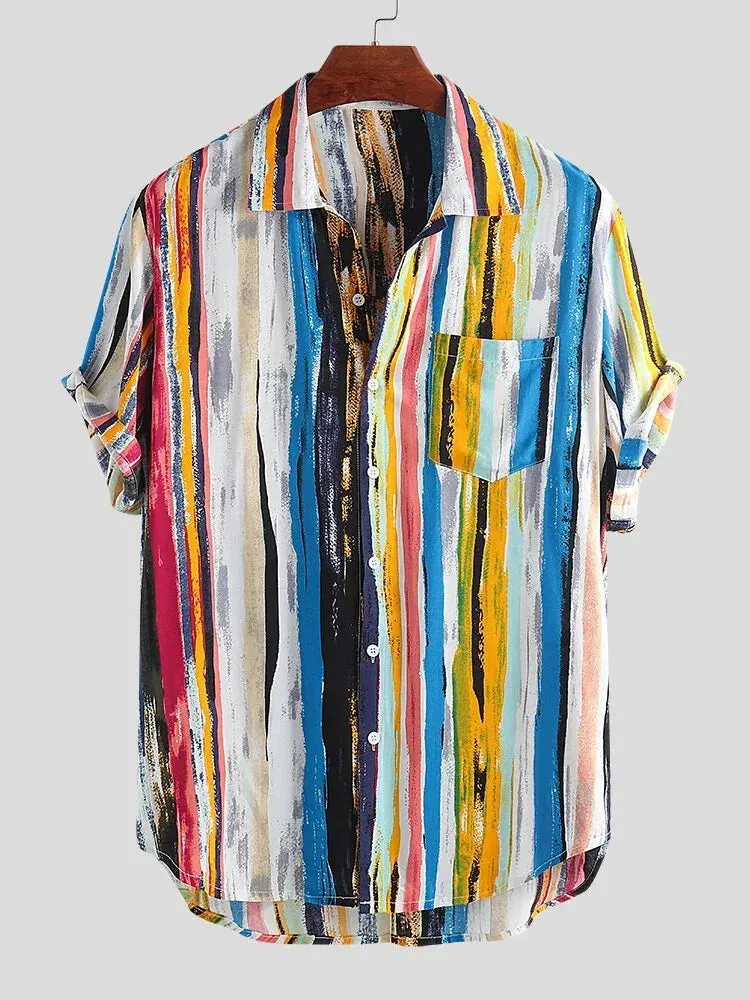 Ivyshape | Abstract Painted Shirt