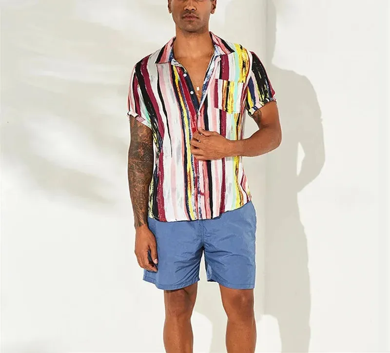 Ivyshape | Abstract Painted Shirt