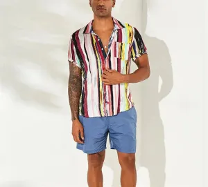 Ivyshape | Abstract Painted Shirt