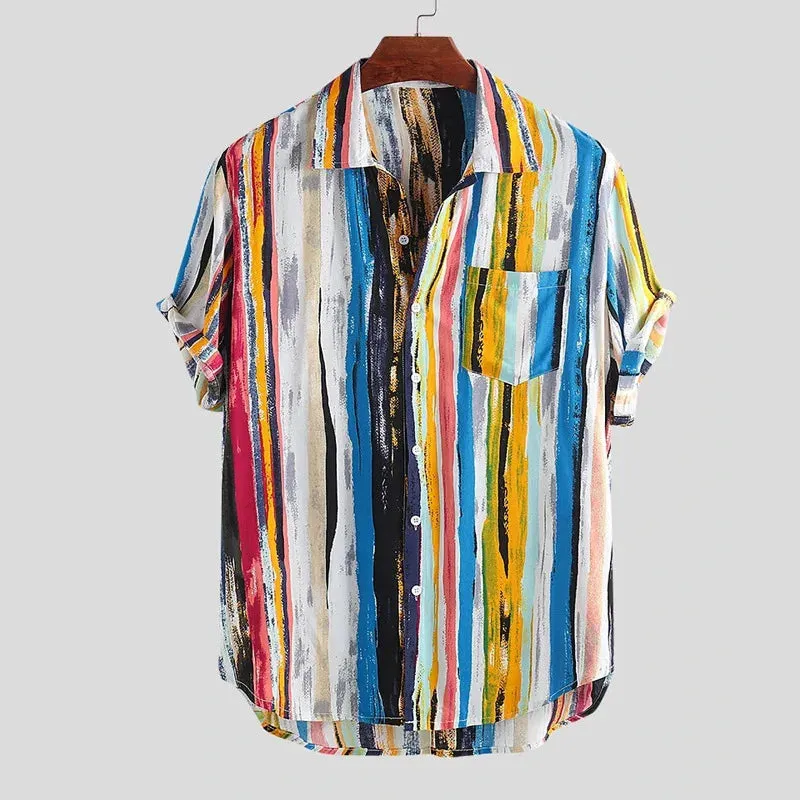 Ivyshape | Abstract Painted Shirt
