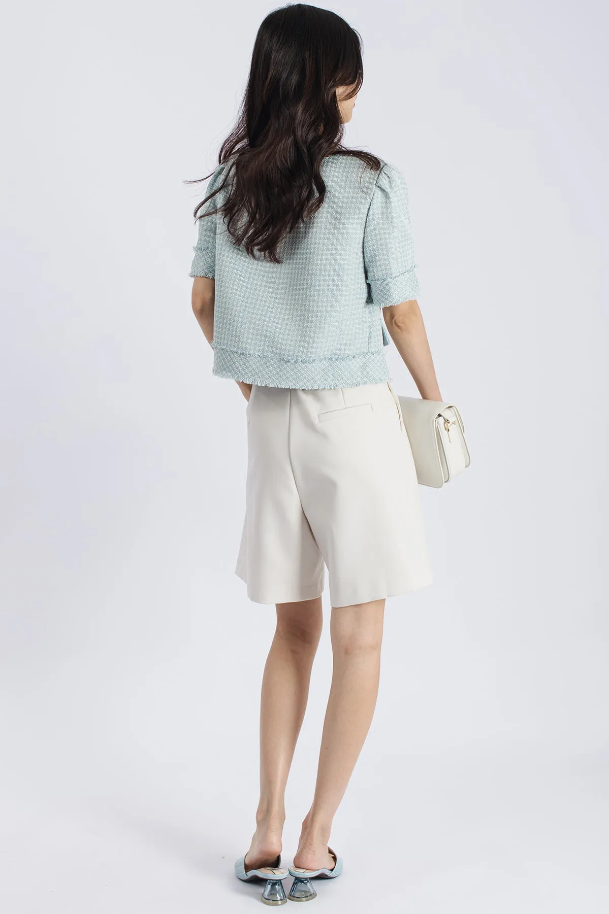 Jamie High-rise belted short
