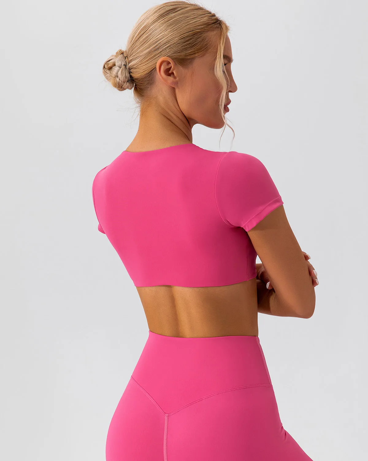 Kaia Crop Top - Fuchsia