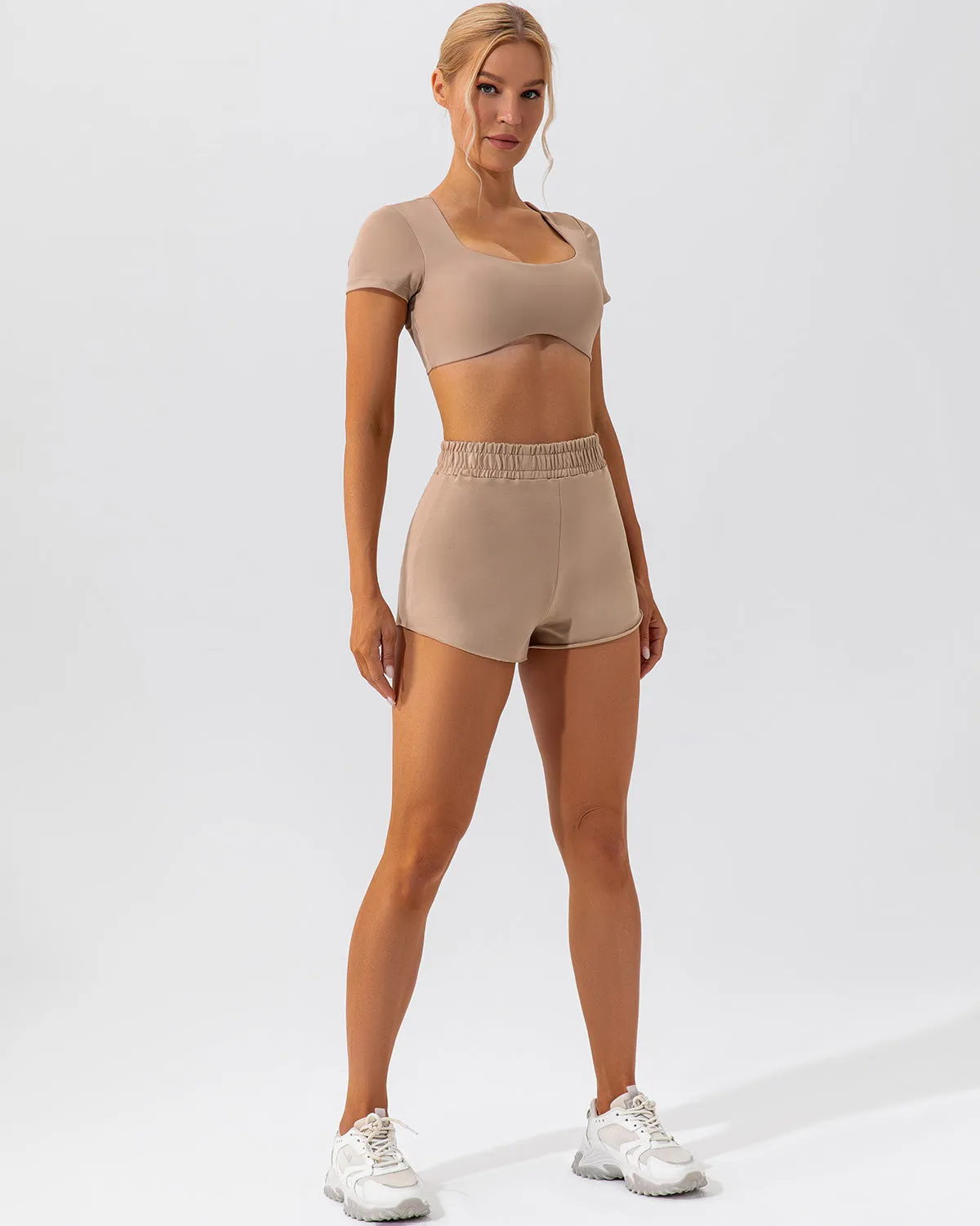 Kaia Crop Top - Mocha