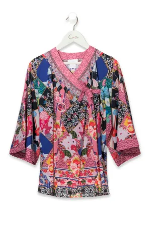 KID'S KIMONO WRAP DRESS POSTCARDS FROM MARS