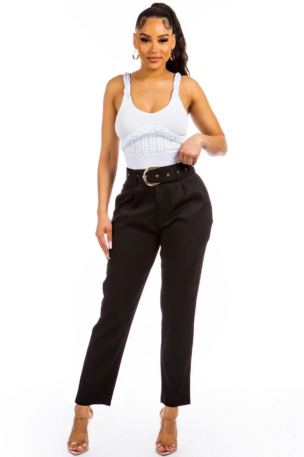 Kieve belted pants
