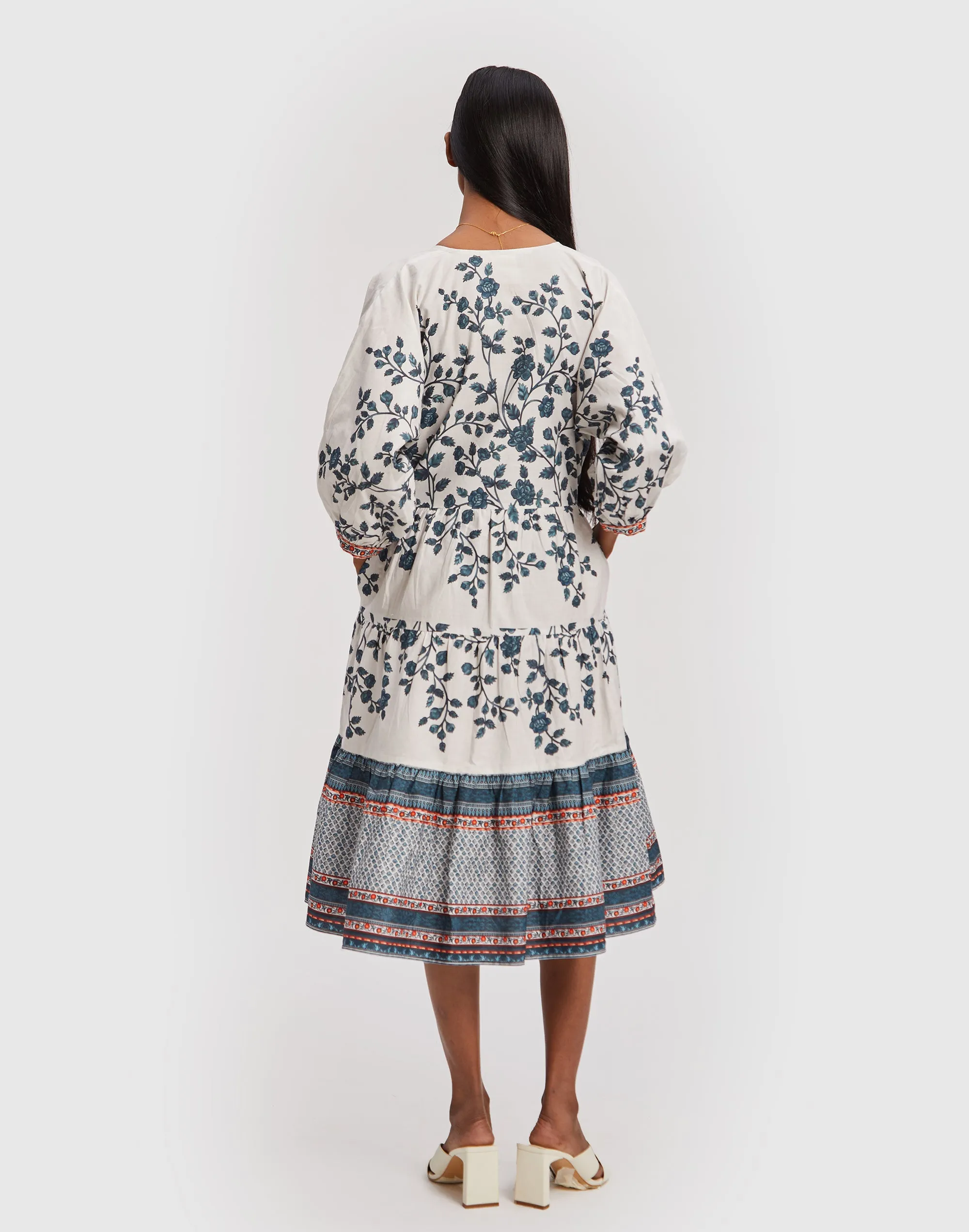 Kimono Sleeve Midi Dress