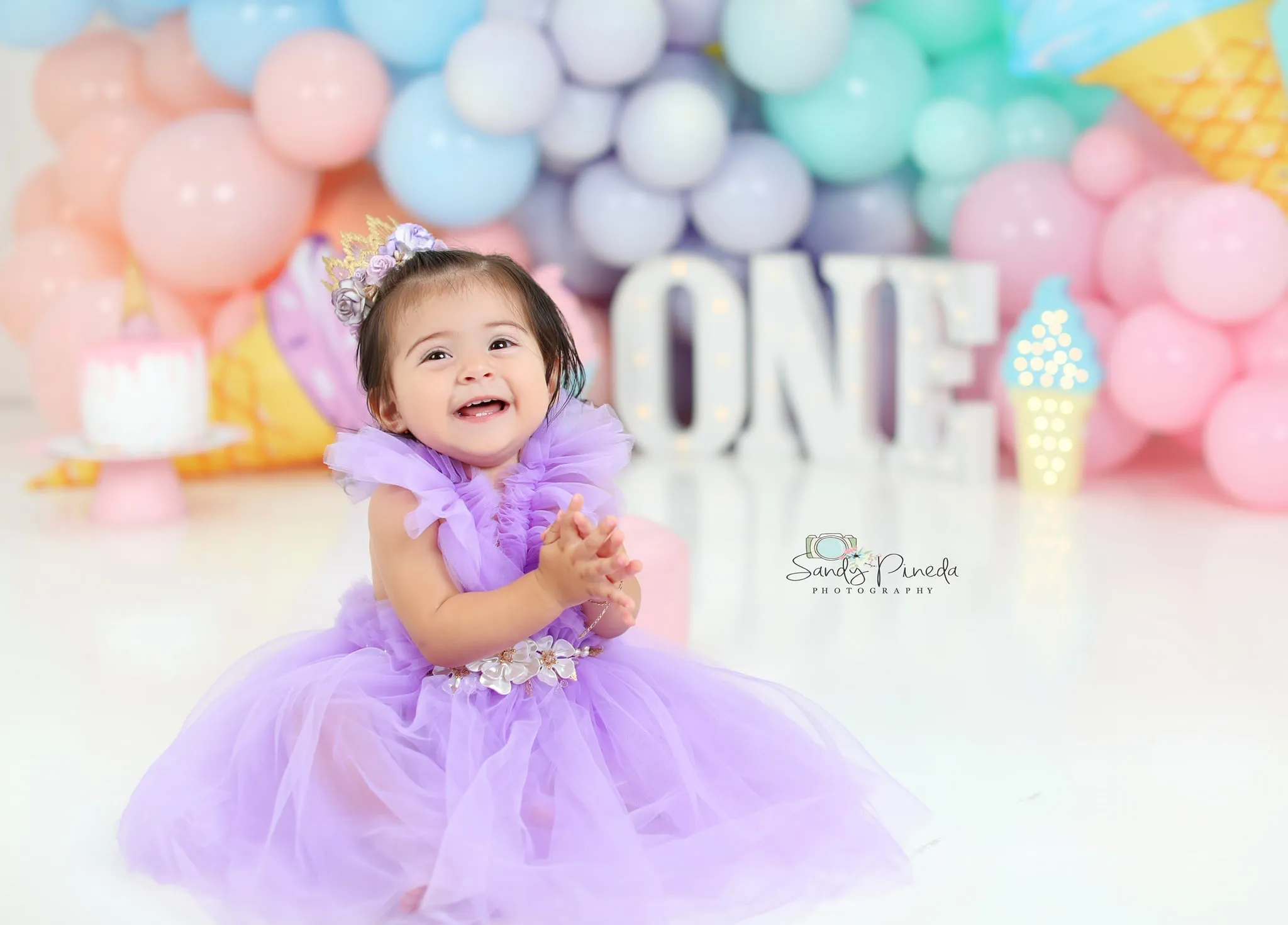 Kryssi Kouture Girls Ruffled Tulle Purple Swan Dress