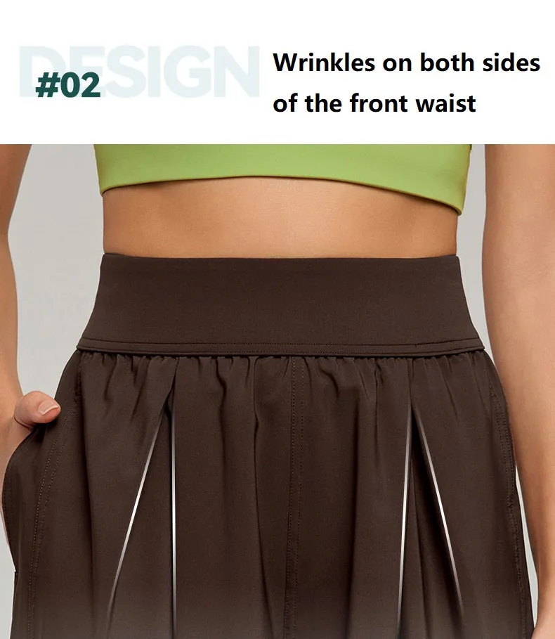 Loose Casual Yoga Pants summer Straight Leg Wide Pants for women‘s Sports Trousers