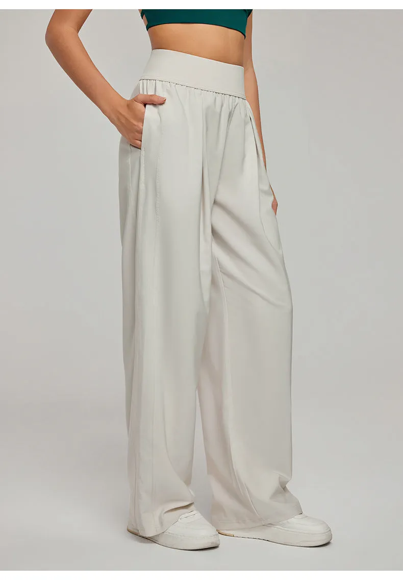 Loose Casual Yoga Pants summer Straight Leg Wide Pants for women‘s Sports Trousers