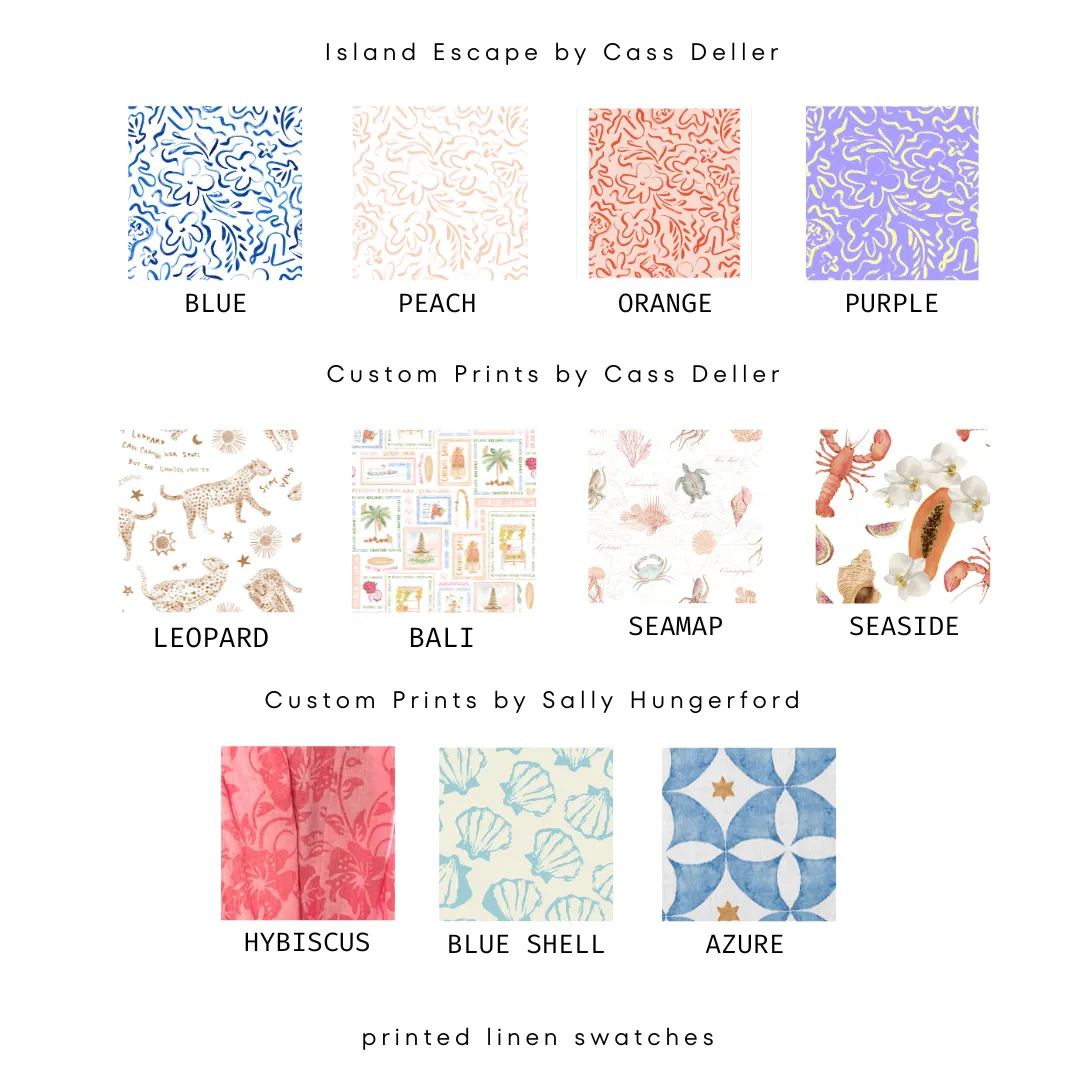 Lottie Pants Printed Linen - Wholesale